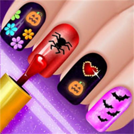 Glow-Halloween-Nails-Game